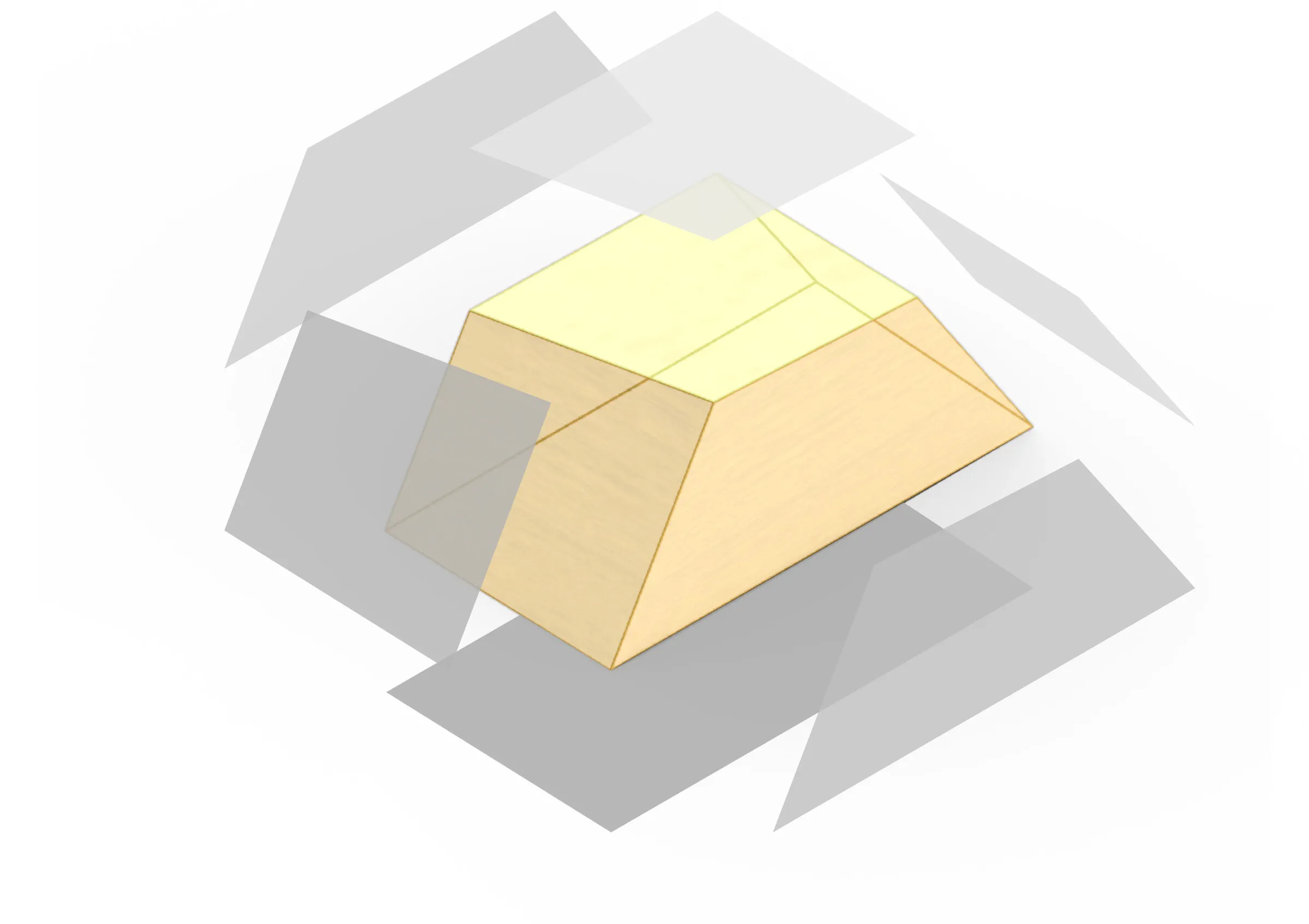 Diagram shows a wooden block surrounded by grey planes.